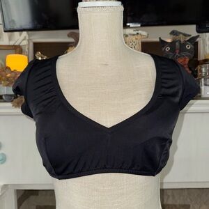 🖤🔥Victoria’s Secret black swim top purchased and never worn. Sz. L NWOT🖤🔥